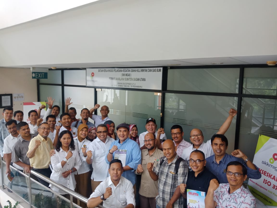 Jelang HPN 2019, PWI Riau Silaturahmi ke SKK Migas 