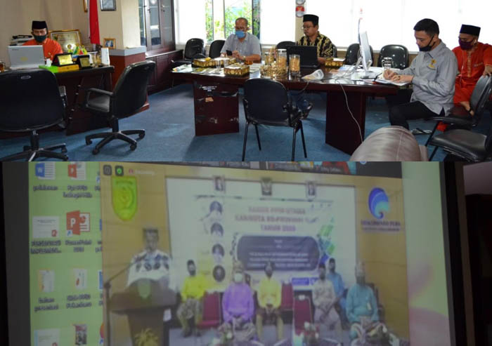Rakor Virtual PPID se-Riau, Komisi Informasi Himpun Berbagai Persoalan Penanganan Covid-19
