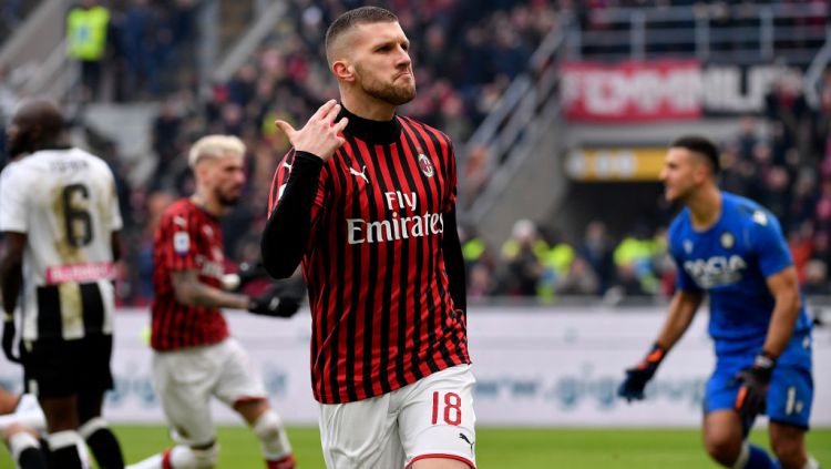 Gol Menit Akhir Rebic Selamatkan Muka Milan di San Siro atas Udinese