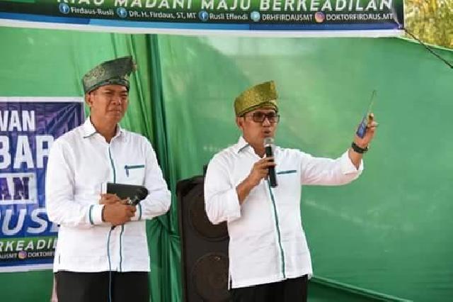 Cawagub Riau Rusli Effendi Disambut Meriah di Tanah Kelahiran