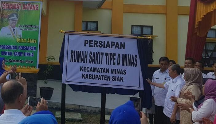 Resmikan RS Tipe D di Minas, Syamsuar Bicara Soal Tol Sumatra