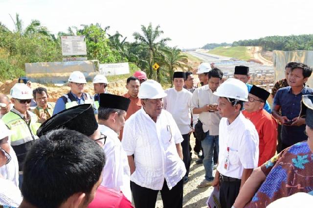 Progres Pembangunan Tol Pekanbaru-Dumai Terus Meningkat