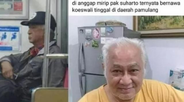 Viral Kakek Mirip Soeharto di KRL, Ini Bedanya Menurut Mbak Tutut