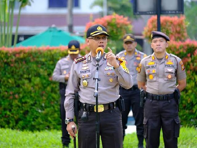 Kapolresta Pekanbaru Sampaikan Pesan Ini ke Anggota Terkait Pengamanan Pleno Pilgubri