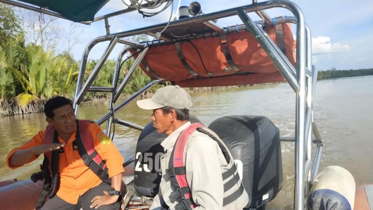 Sampan Ditemukan Kosong, Nelayan di Inhil Diduga Tenggelam