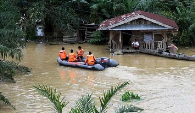 Awal Tahun 2018, Desa Aliantan Dilanda Banjir