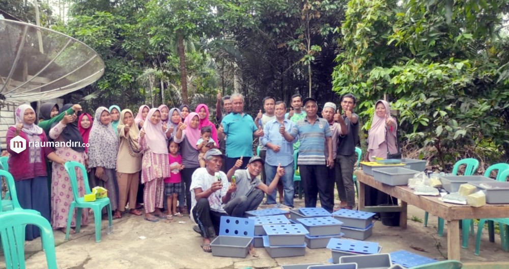 Kelompok Seni Kubro Siswo Tani Mudo Desa Masda Makmur Gelar Pelatihan Hidroponik