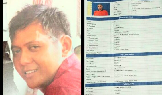 Terpidana Narkoba yang Kabur dari LP Bengkalis Akhirnya Diringkus Polisi Malaysia