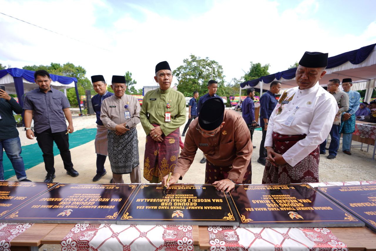Diresmikan Serentak, Riau Tambah 9 Unit Sekolah Baru 