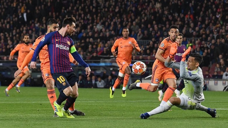 Hajar Lyon 5-1, Barcelona ke Perempatfinal