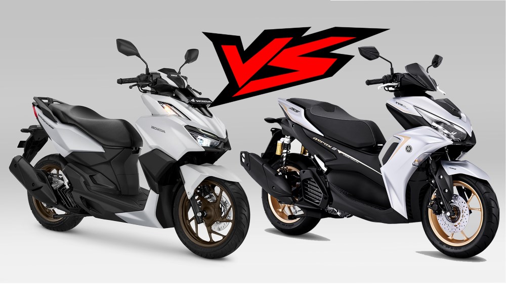 Adu Warna All New Honda Vario 160 vs Yamaha Aerox 155 Connected