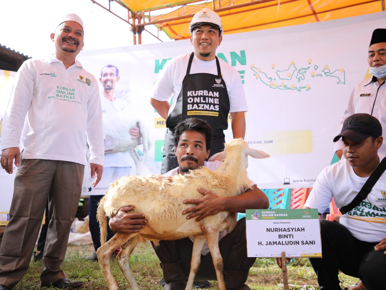 Baznas Pusat salurkan 100 Ekor Domba untuk Baznas Kabupaten Siak