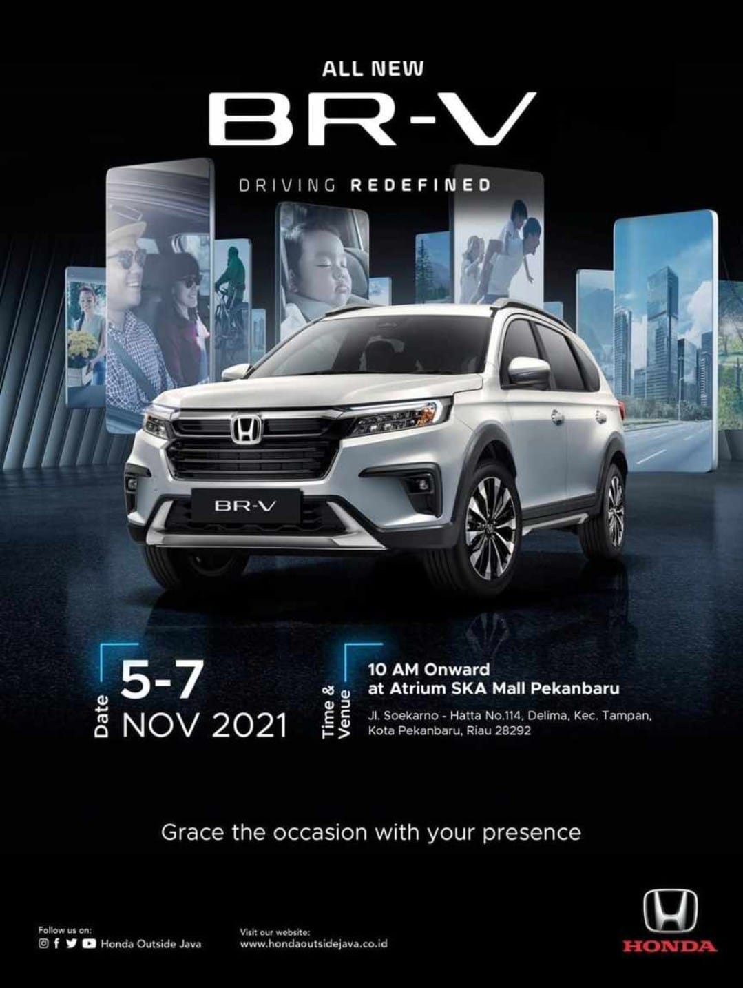 All New Honda BR-V Bakal Diperkenalkan di Pekanbaru pada 5 hingga 7 November