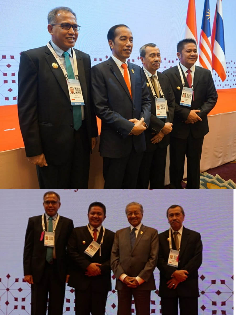 Dihadiri Gubri Syamsuar, Jokowi dan Mahathir Bahas Merangkai Dumai-Melaka di KTT IMT GT
