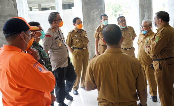 Bupati Inhil Bersama Tim Gugus Tugas Covid-19 Tinjau Lokasi Untuk Rumah Sakit Khusus Karantina