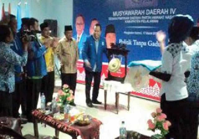 Ketua DPW PAN Riau Buka Musda PAN Pelalawan