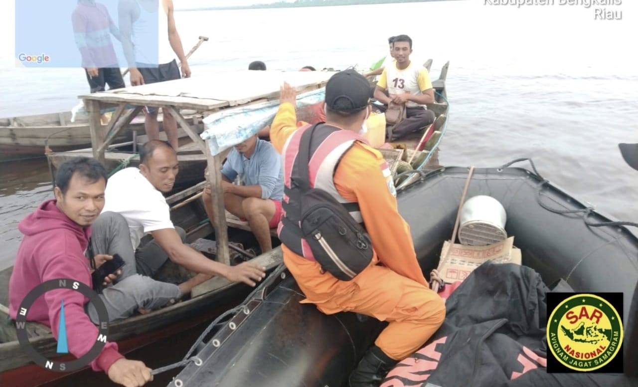 Perahu Ditemukan Tenggelam, Nelayan Meranti Hilang