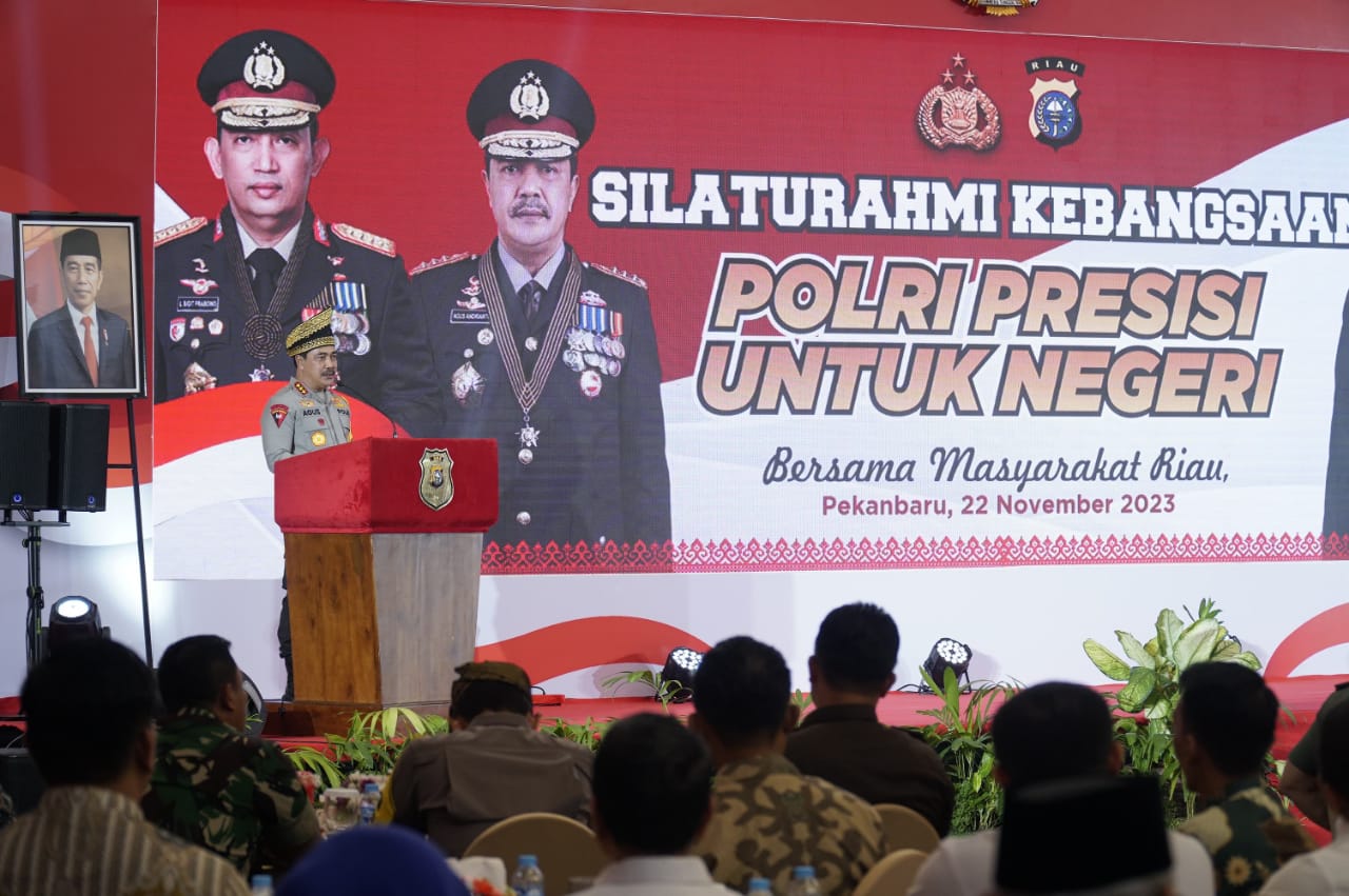 Kunker di Riau, Wakapolri Komjen Agus Tegaskan Netralitas Polri Dalam Pemilu 2024
