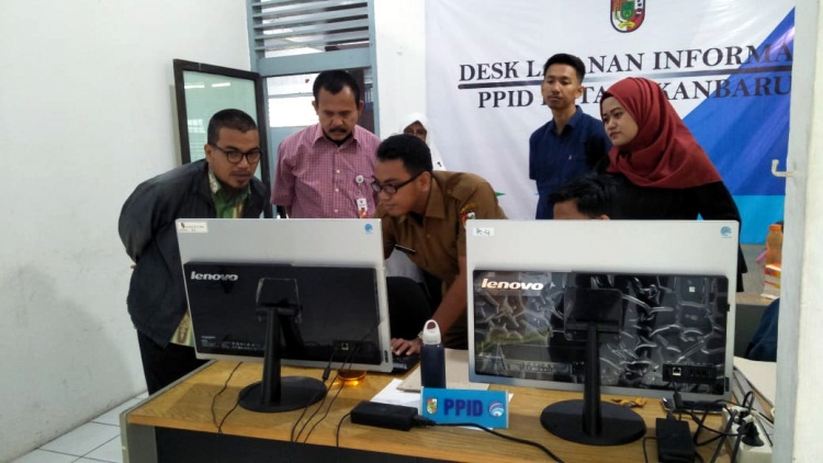 Mendadak, KIP Riau Tinjau PPID Utama Pemko Pekanbaru