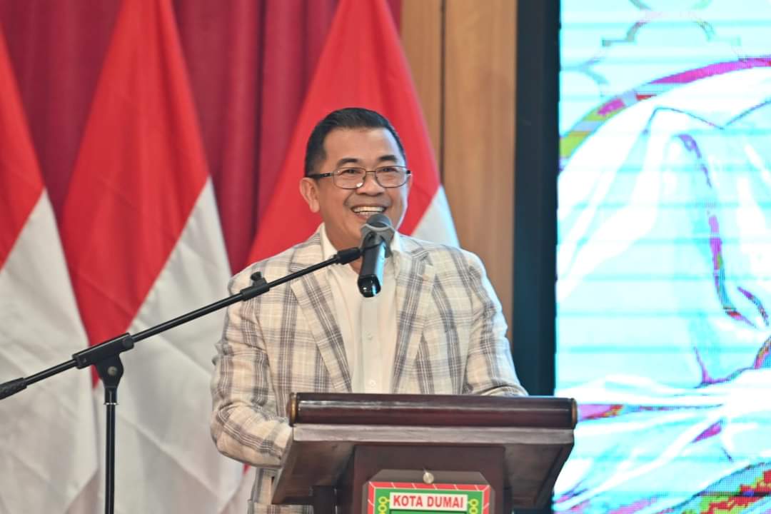 Sampena Hari Pers Nasional 2024, PWI Riau Taja Jalan Sehat Pemilu Damai
