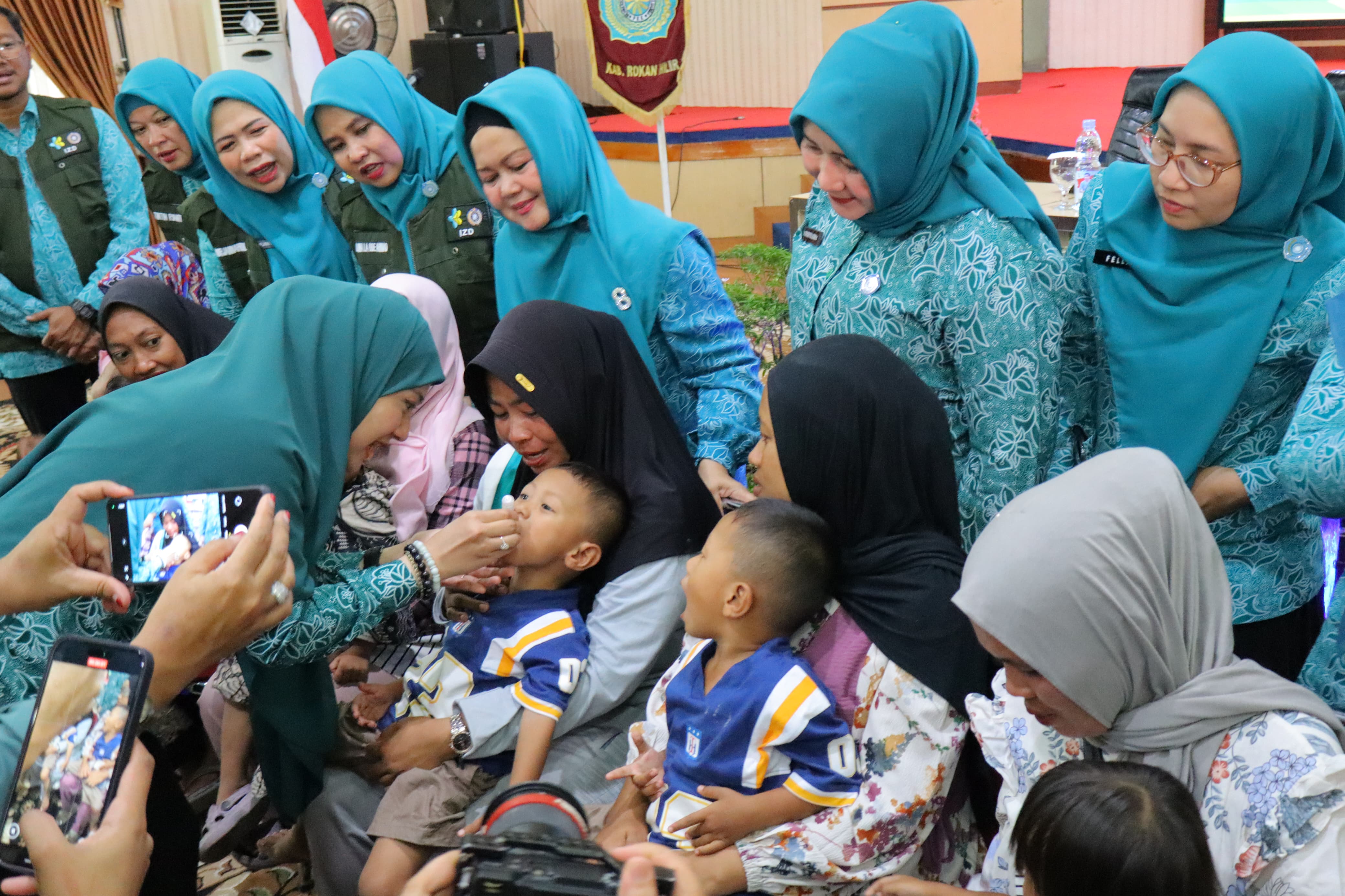 Sinergi TP PKK dan Pemkab Wujudkan Komitmen Kesehatan Anak di Rohil