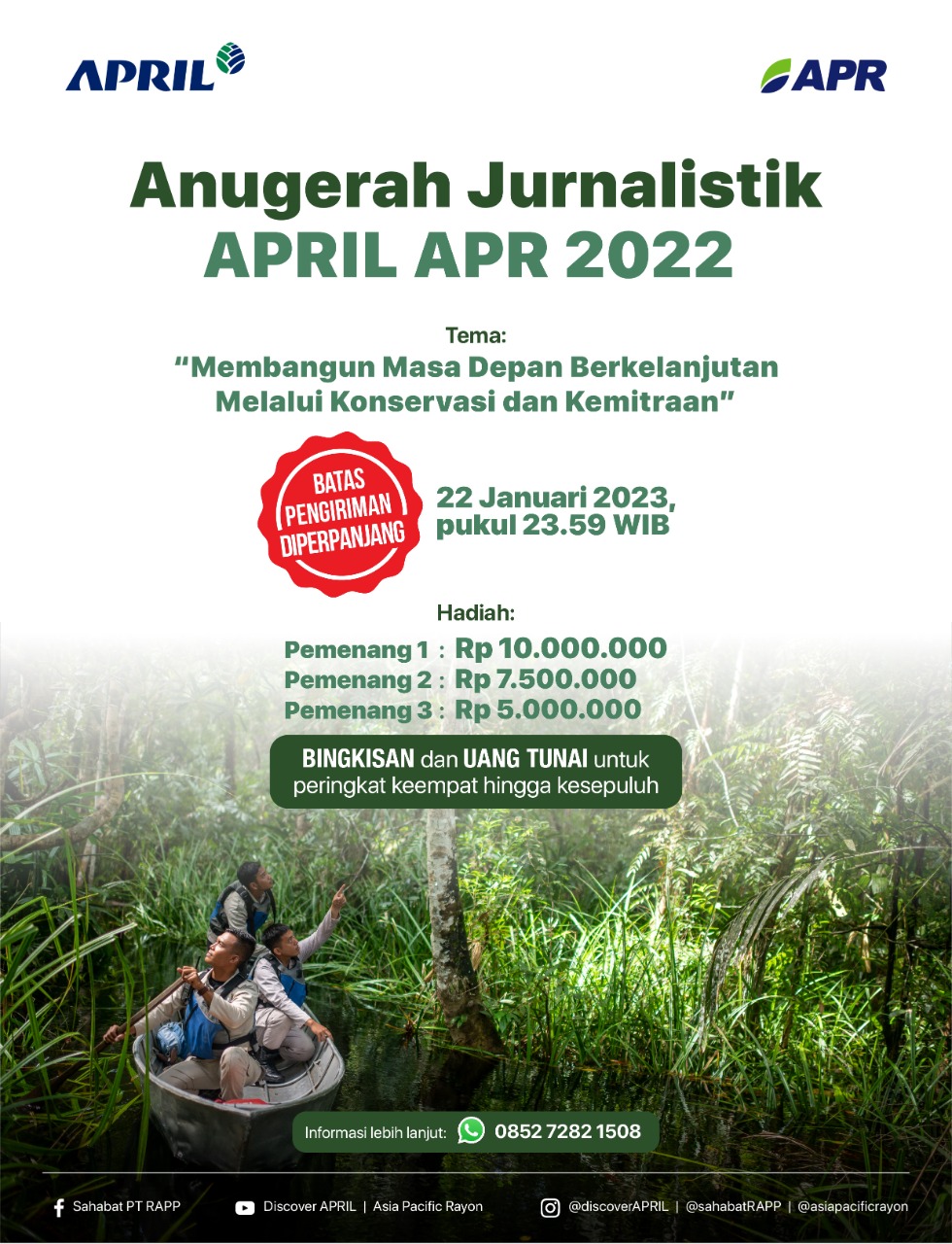 Perpanjangan Pendaftaran Anugerah Jurnalistik APRIL-APR 2023