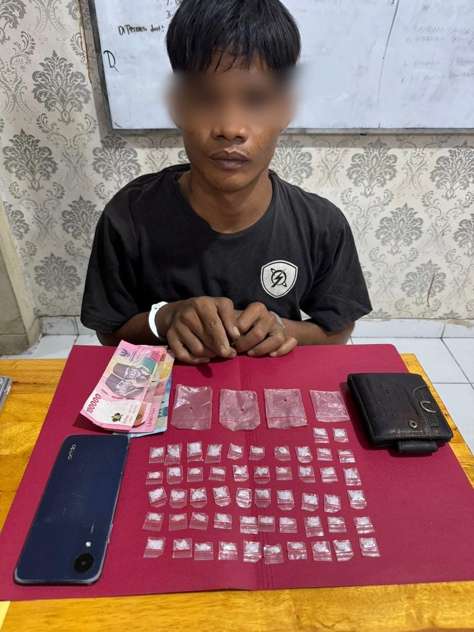 Diduga Bandar Sabu di Siak Dirungkus, 52 Paket Siap Edar Disita