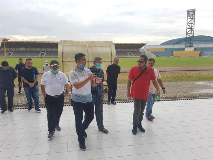 Tinjau Sport Centre Rumbai, Kadispora Riau Pastikan Venue Terawat dengan Baik