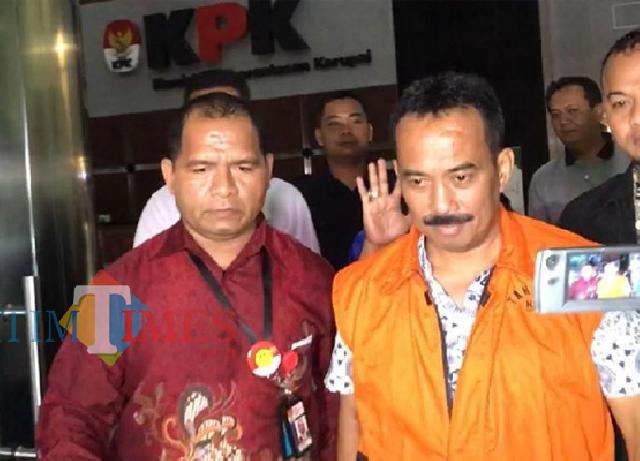 Resmi Ditahan KPK, Samanhudi Anwar Bungkam Ditanya Wartawan