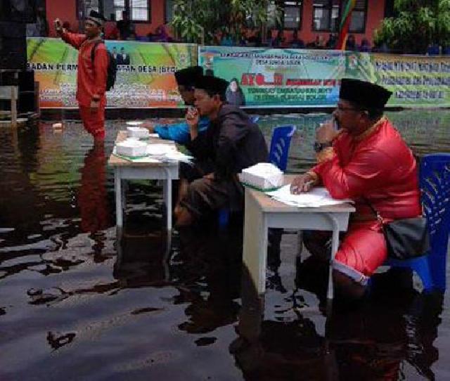 MTQ Digelar  di Genangan Banjir