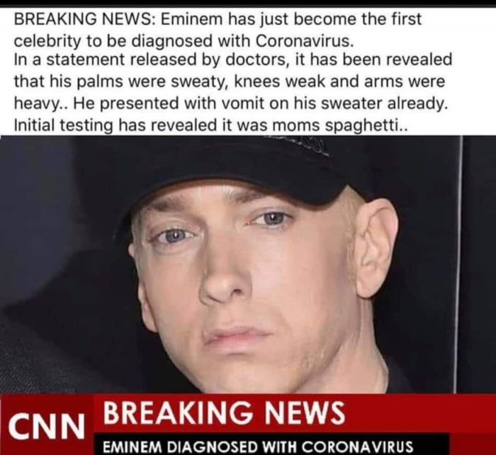 Rapper Eminem Terjangkit Virus Corona, Cek Faktanya