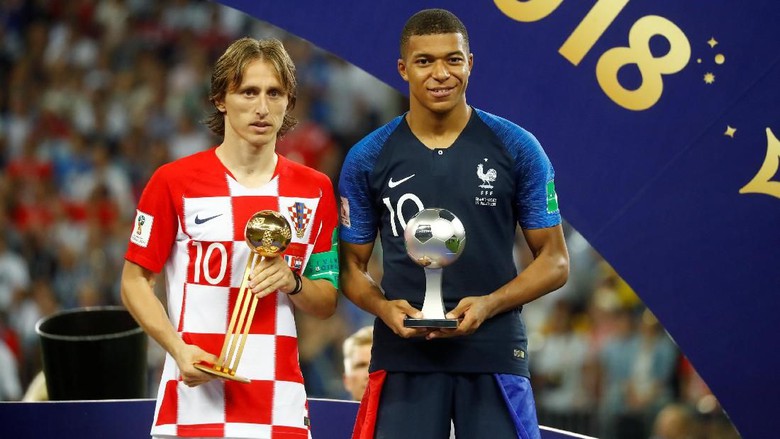 Mbappe Pemain Muda Terbaik Piala Dunia 2018, Luka Modric Pemain Terbaik 