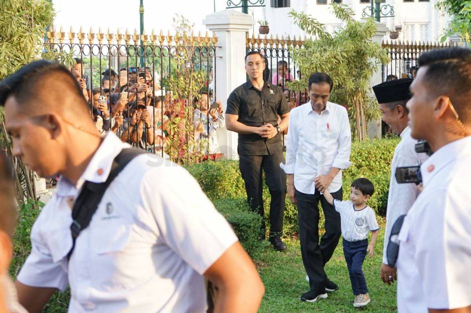Presiden Jokowi Berlebaran ke Yogyakarta