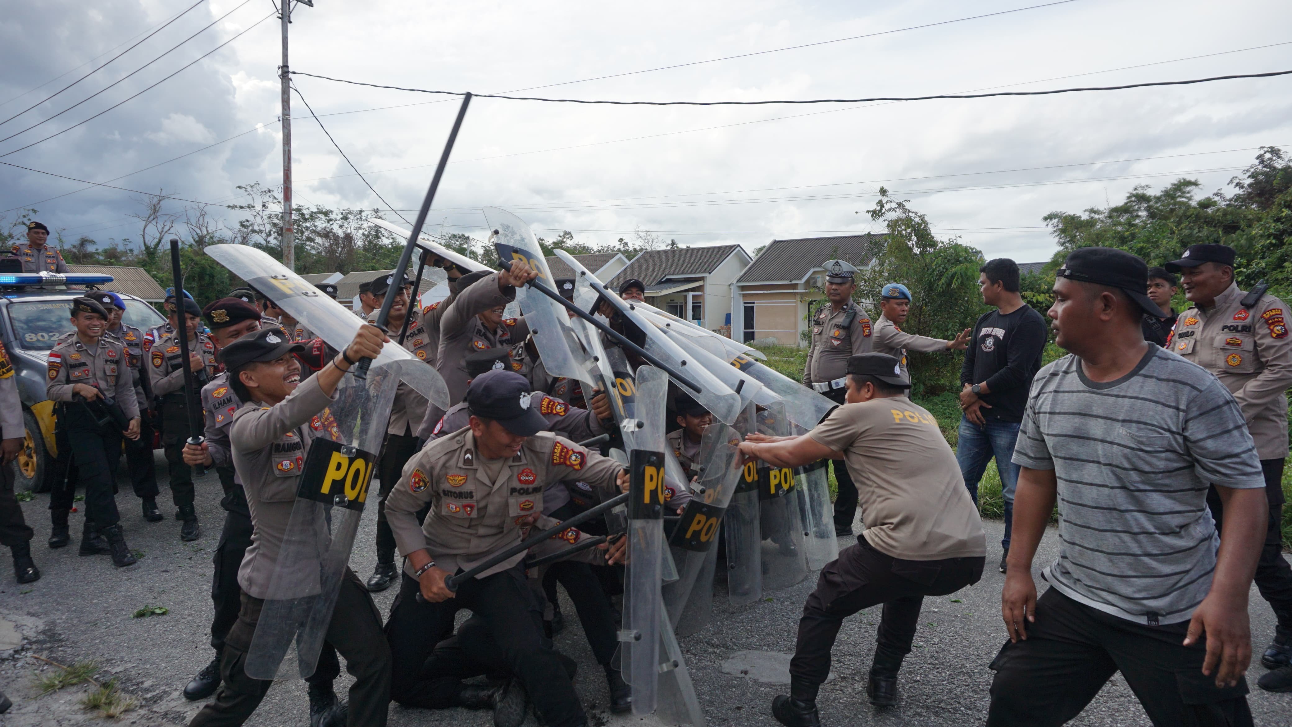 Polres Meranti Latih Sispam Mako dan Alarm of Stelling