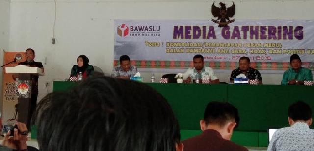 Bawaslu Riau Segera Canangkan Gerakan Operasi Bersama Razia Money Politics