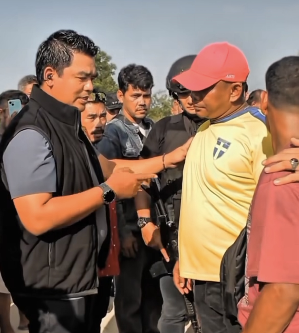 Tim RAGA Porlesta Pekanbaru Amankan Diduga Lima Preman Duduki Lahan di Rumbai