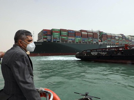 AS Tawarkan Bantuan ke Mesir Atasi Kemacetan di Terusan Suez