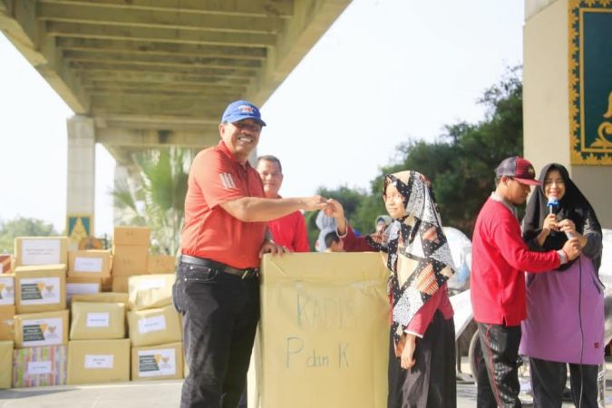 Bupati Siak Ikut Jalan Santai HUT PGRI