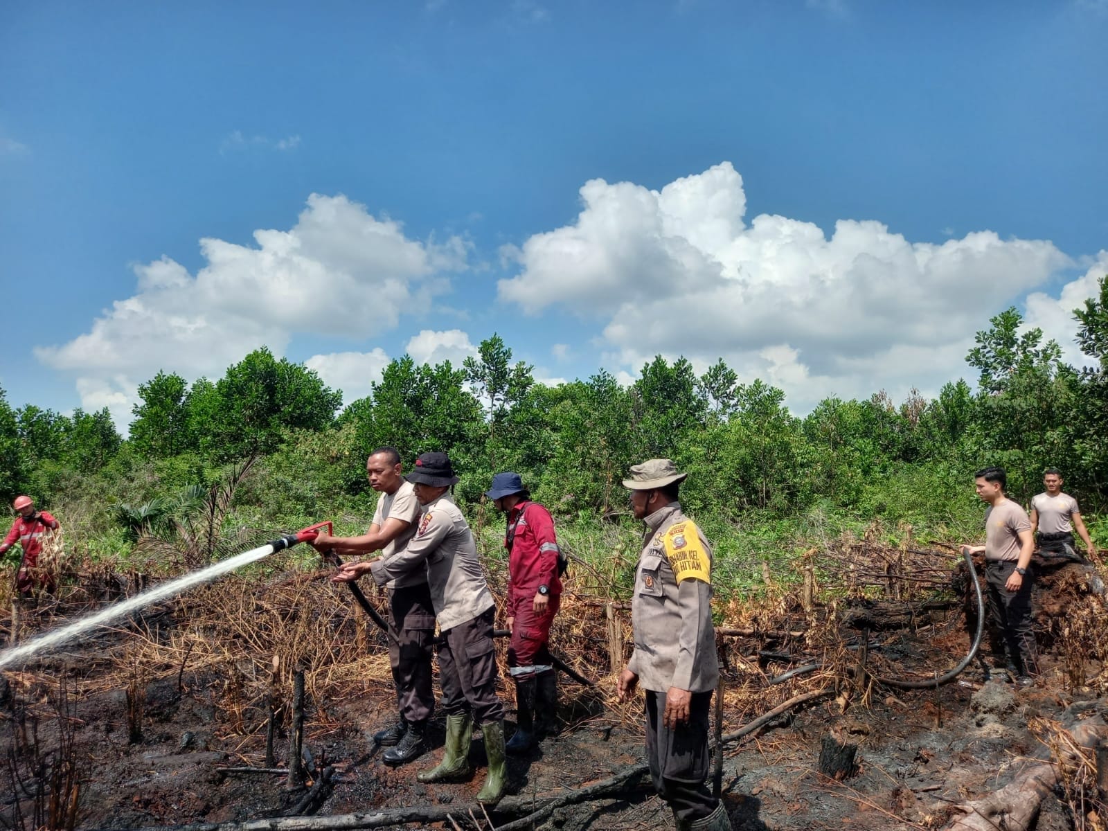 Dua Haktare Lahan Gambut Terbakar