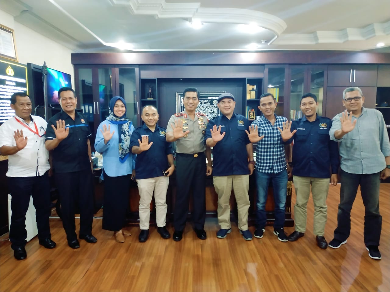 Sukseskan Pemilu Serentak 2019, Polda Dukung Mappilu PWI Riau