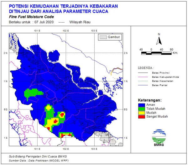 Hari Ini Titik Panas di Riau Kembali Meningkat, Confidence Tinggi di Meranti