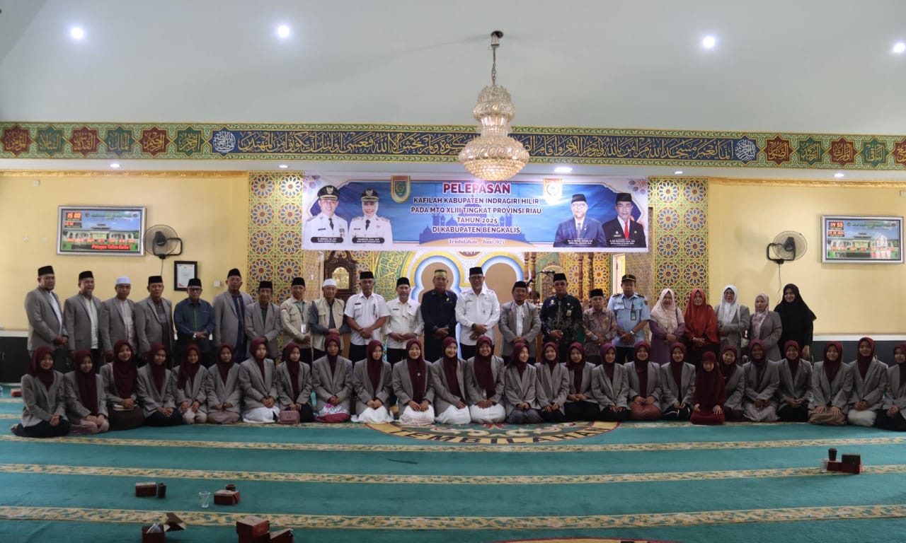 Pemkab Inhil Lepas 108 Peserta Ikuti MTQ ke-43 Riau di Bengkalis