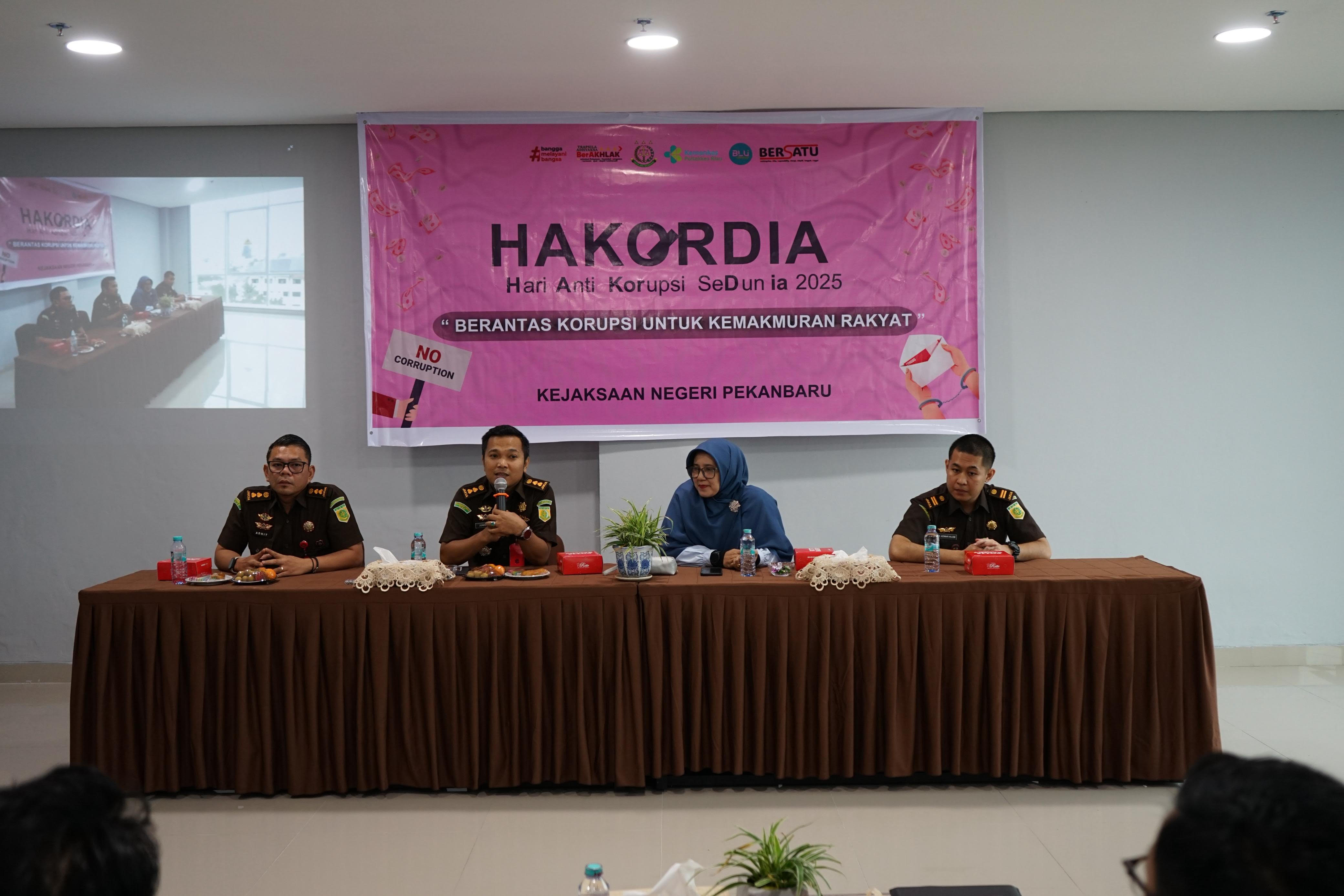 Hakordia 2025, Kejari Pekanbaru Kampanyekan Antikorupsi ke Mahasiswa