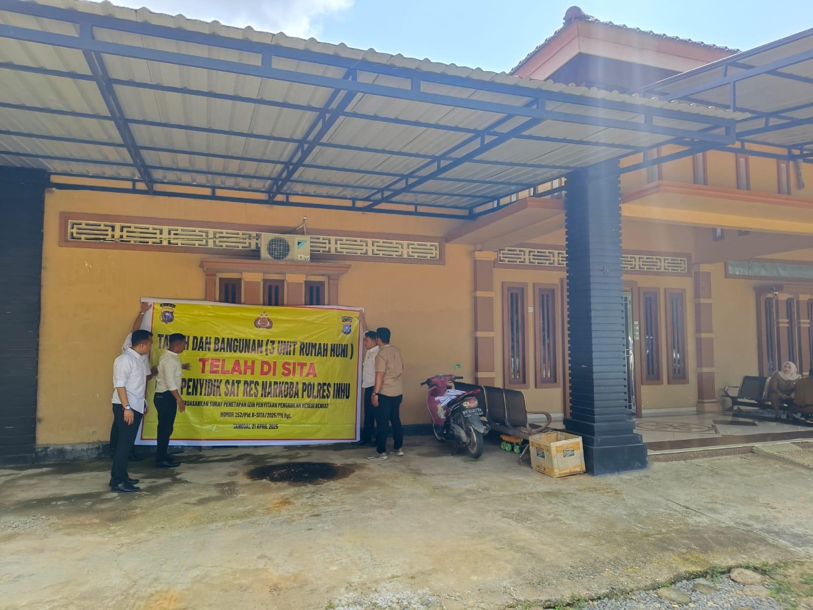Hitung Nilai Aset, Polres Inhu Sita Rumah Mewah Mak Gadih