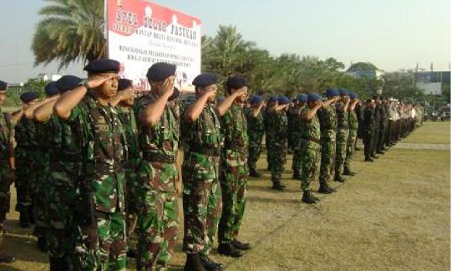 Ratusan Personel Lanal Gelar Uji Pangkalan