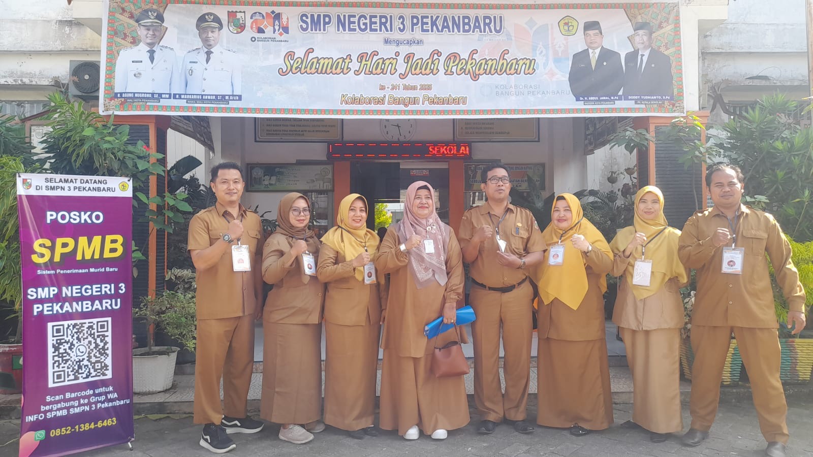 Hari Kedua PPDB, Pendaftar SMPN 3 Pekanbaru Capai 265 Siswa