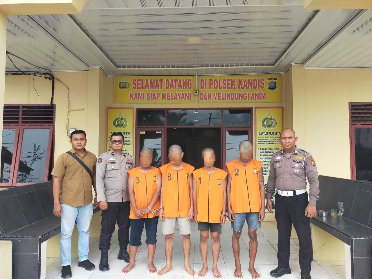 Setubuhi Anak di Bawah Umur, Empat Pria Diringkus Polsek Kandis