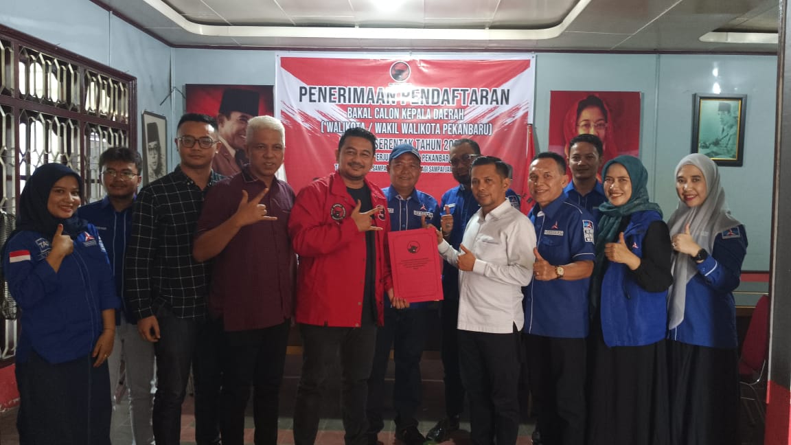 Pilkada 2024, Agung Nugroho Ambil Formulir Pendaftaran Calon Walikota Pekanbaru ke PDI Perjuangan