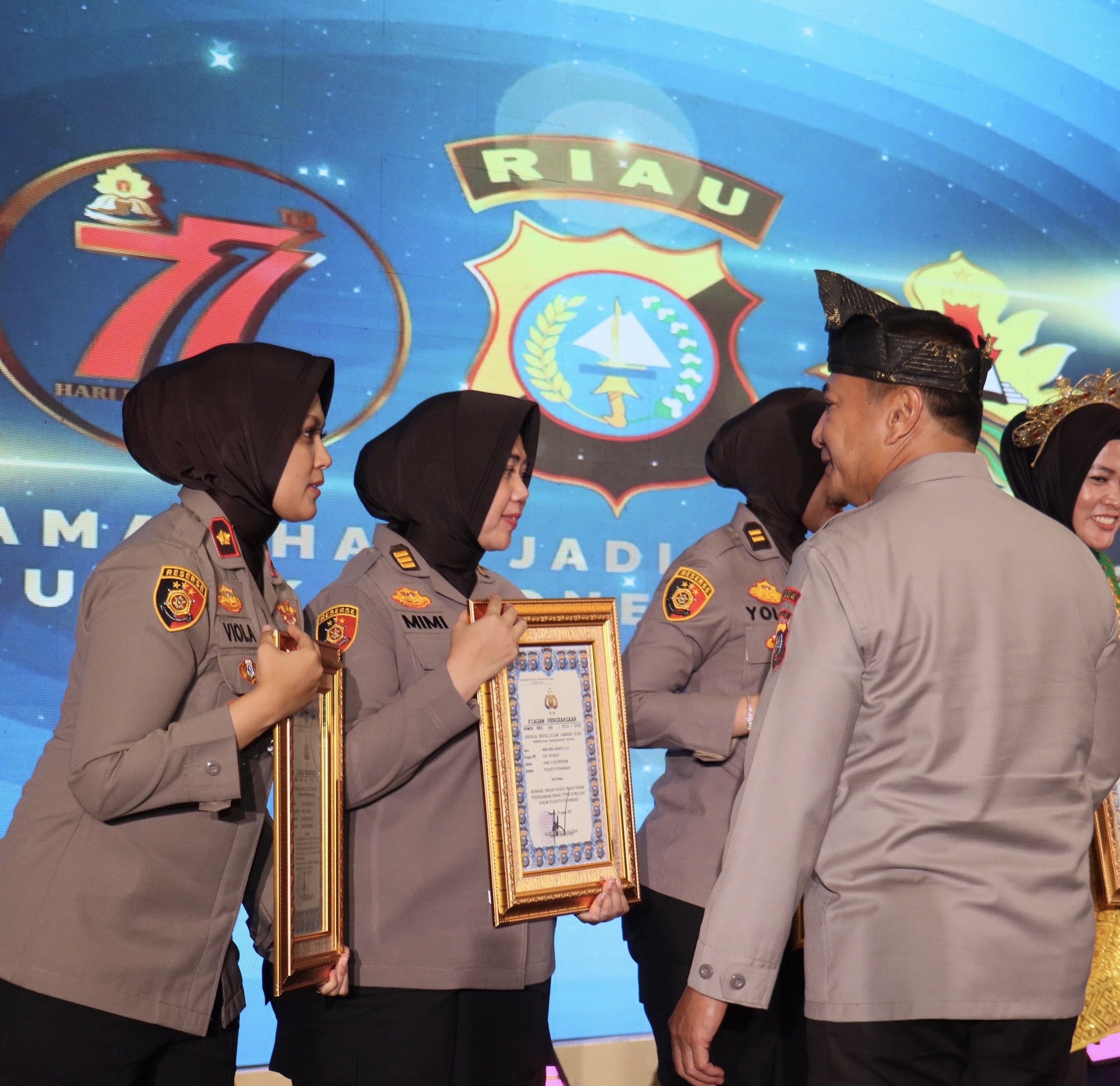 Kompol Viola Dwi Anggreni Terima Penghargaan Pencegahan Tipid Berbasis Gender