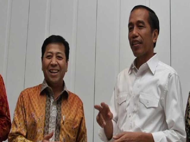 Jokowi-Setya Novanto Bahas RUU Pemilu